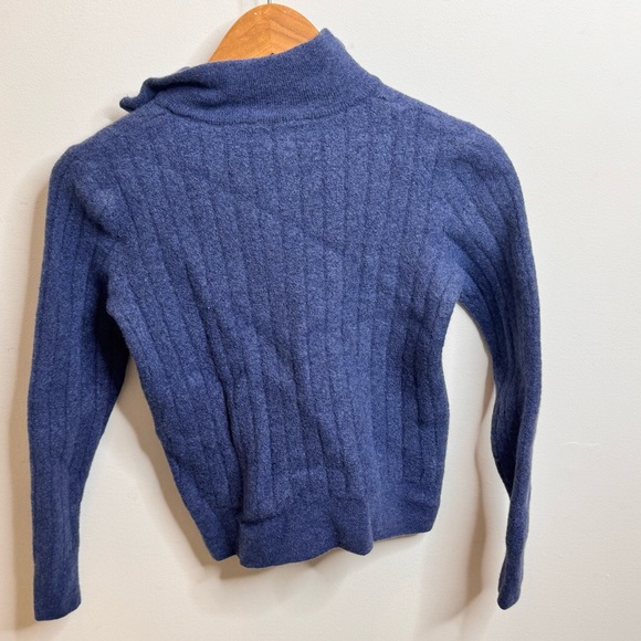 Jason Wu Blue 100% Merino Wool Quarter-Zip Sweater - Picture 3 of 3